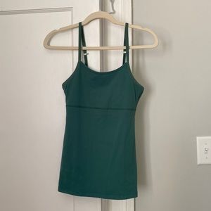 Beyond Yoga Teal Green Adjustable-Strap Tank Top